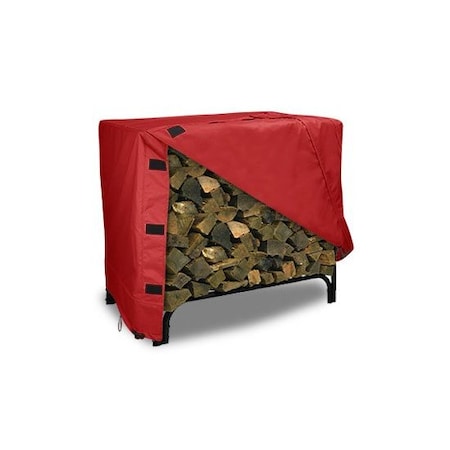 Eevelle Meridian Log Rack Cover, Red, 48 in L x 24 in W x 42 in H MDLRS-RED